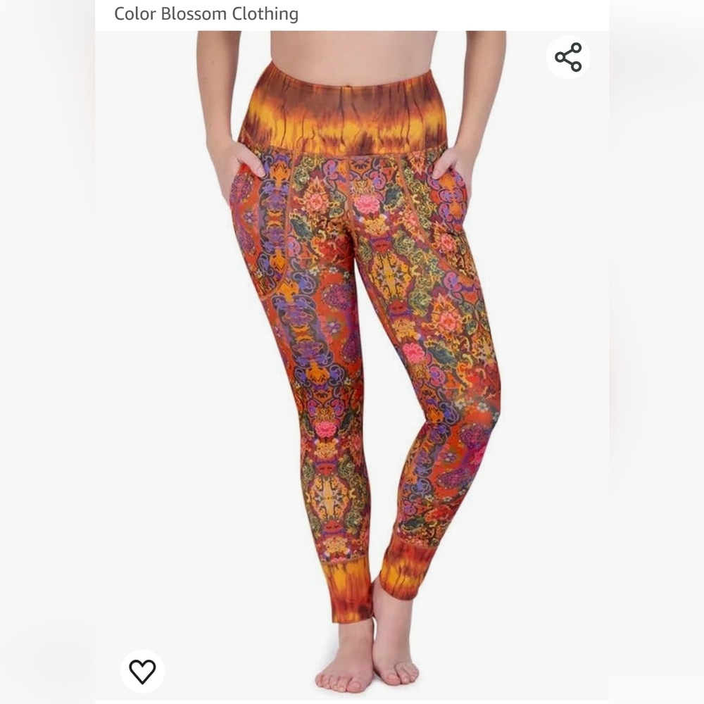 Leggings size xs color: floral blaze